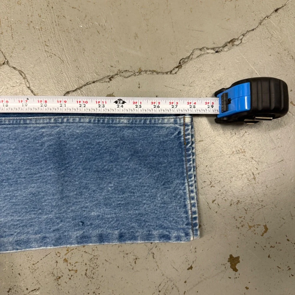 Vintage Levi's 718 Student Orange Tab Jeans Blue Made in USA Women's 27 x 28 - Picture 6 of 6